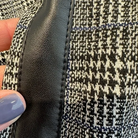 BAILEY 44 aubrey houndstooth plaid tuxedo pant in black and white size XS - Picture 7 of 14